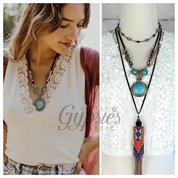 Hand Crafted Jewelry - Mad about Turquoise Bohemian Necklace